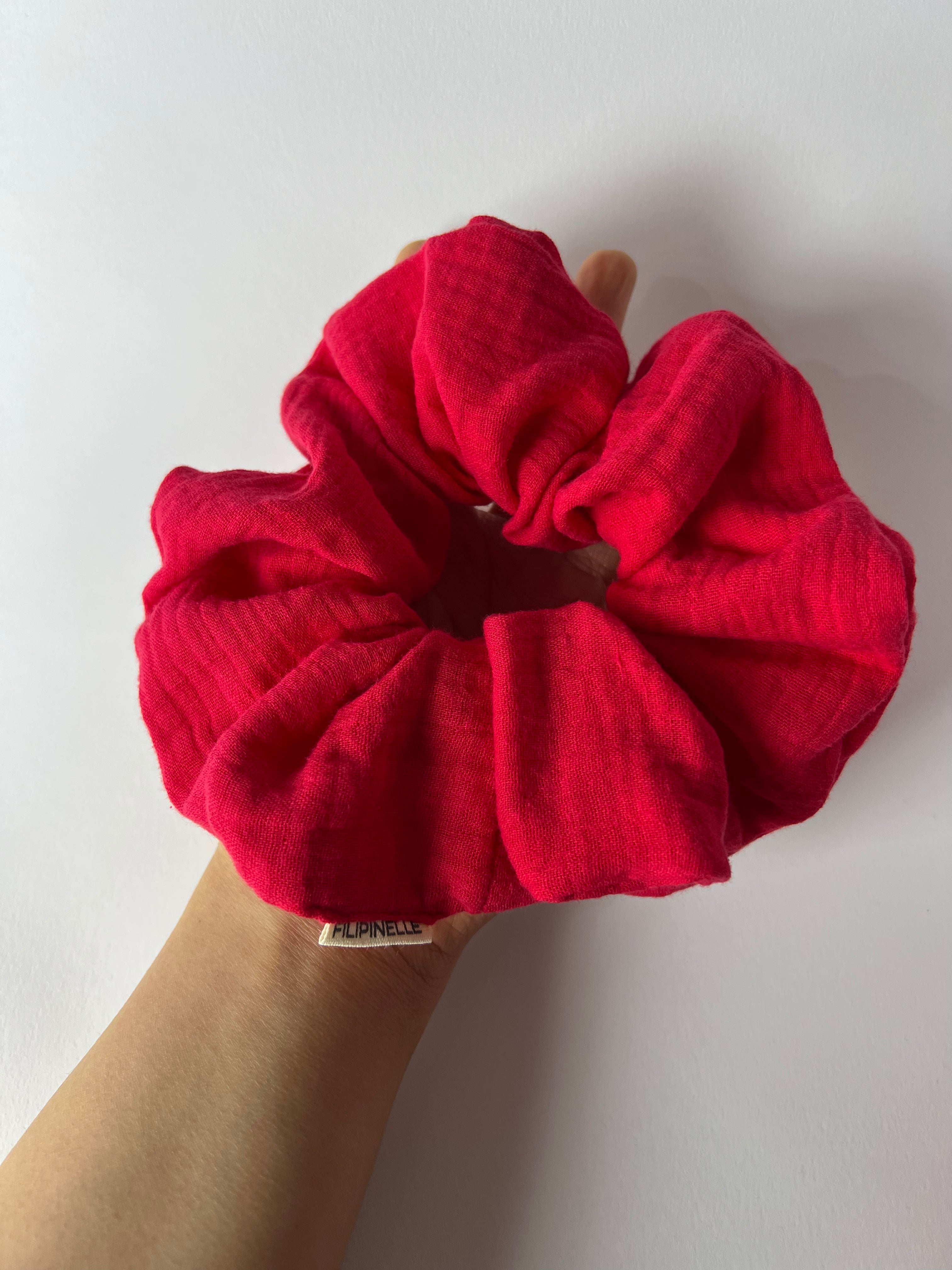 SOFT GAUZE Scrunchies - Large(Extra fluffy)