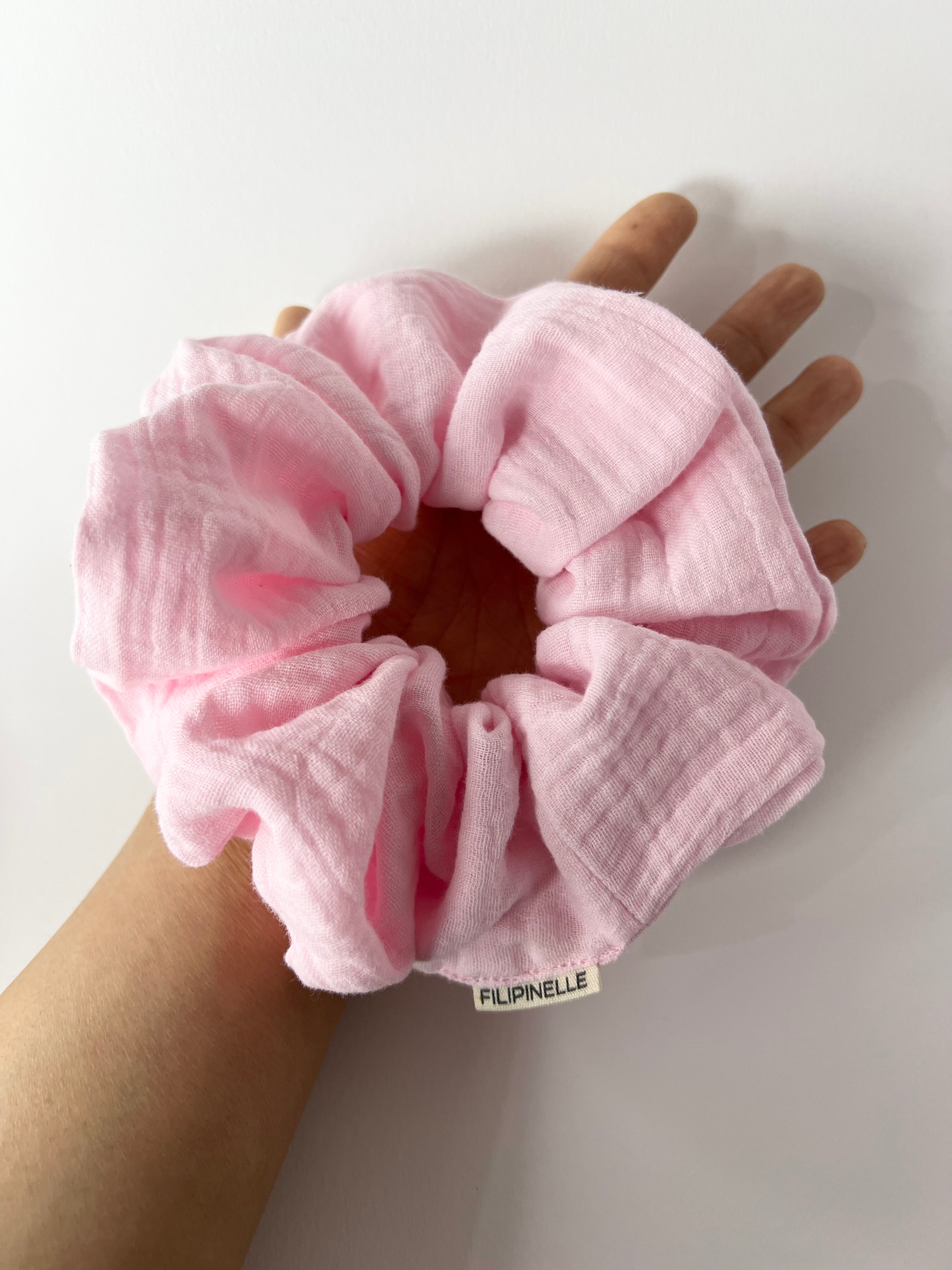 SOFT GAUZE Scrunchies - Large(Extra fluffy)