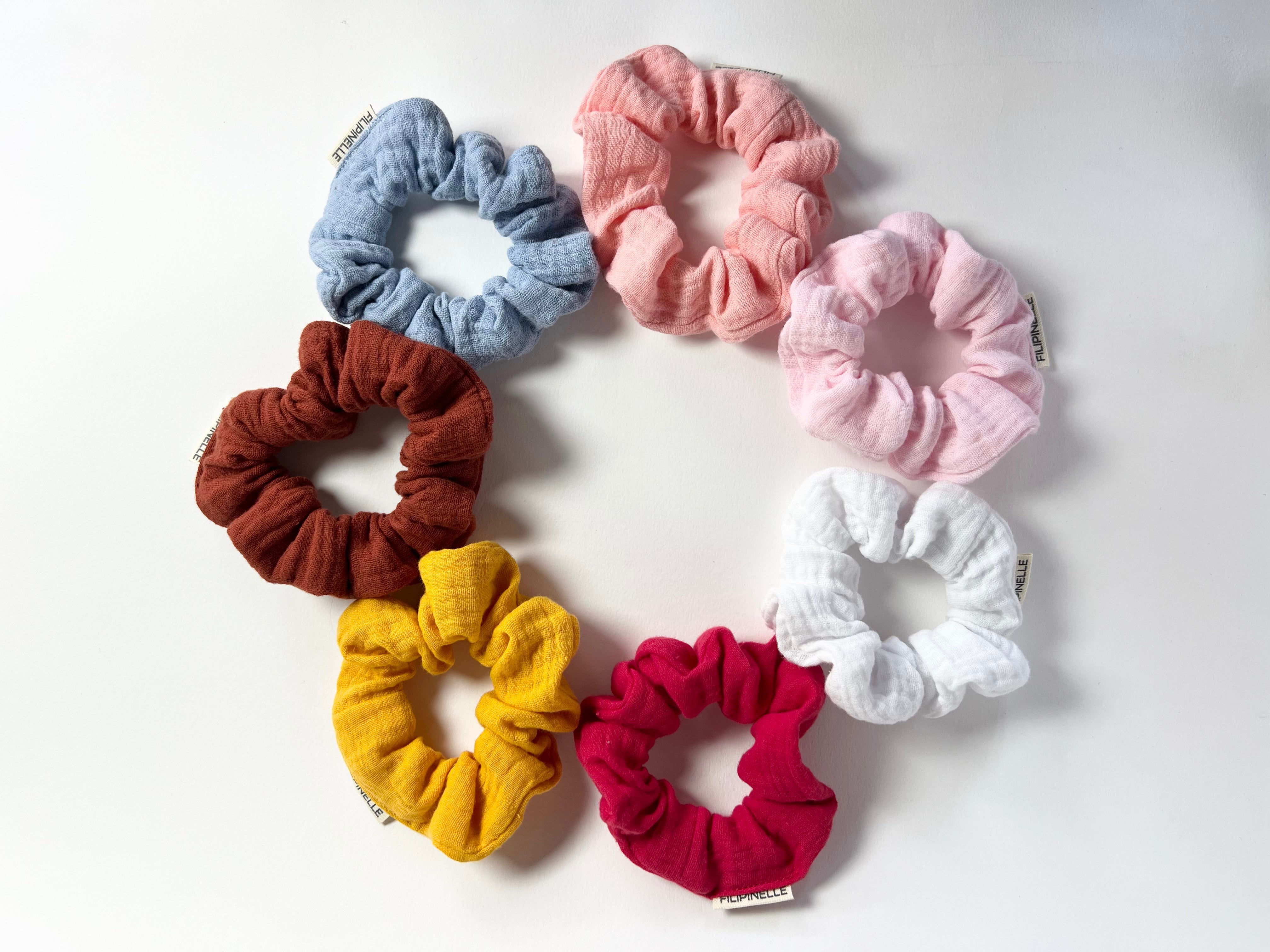 SOFT GAUZE Scrunchies - Mini
