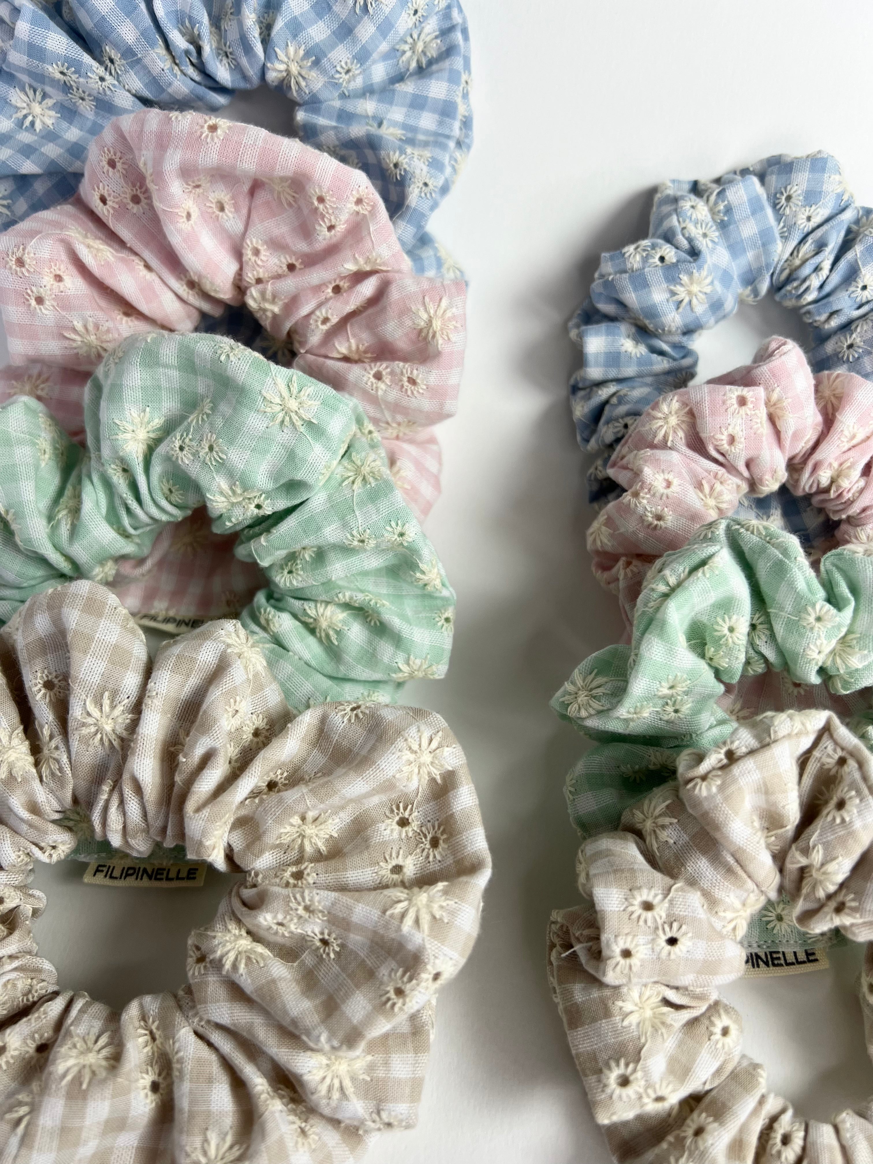 VICHY FLORAL Scrunchies - Classic
