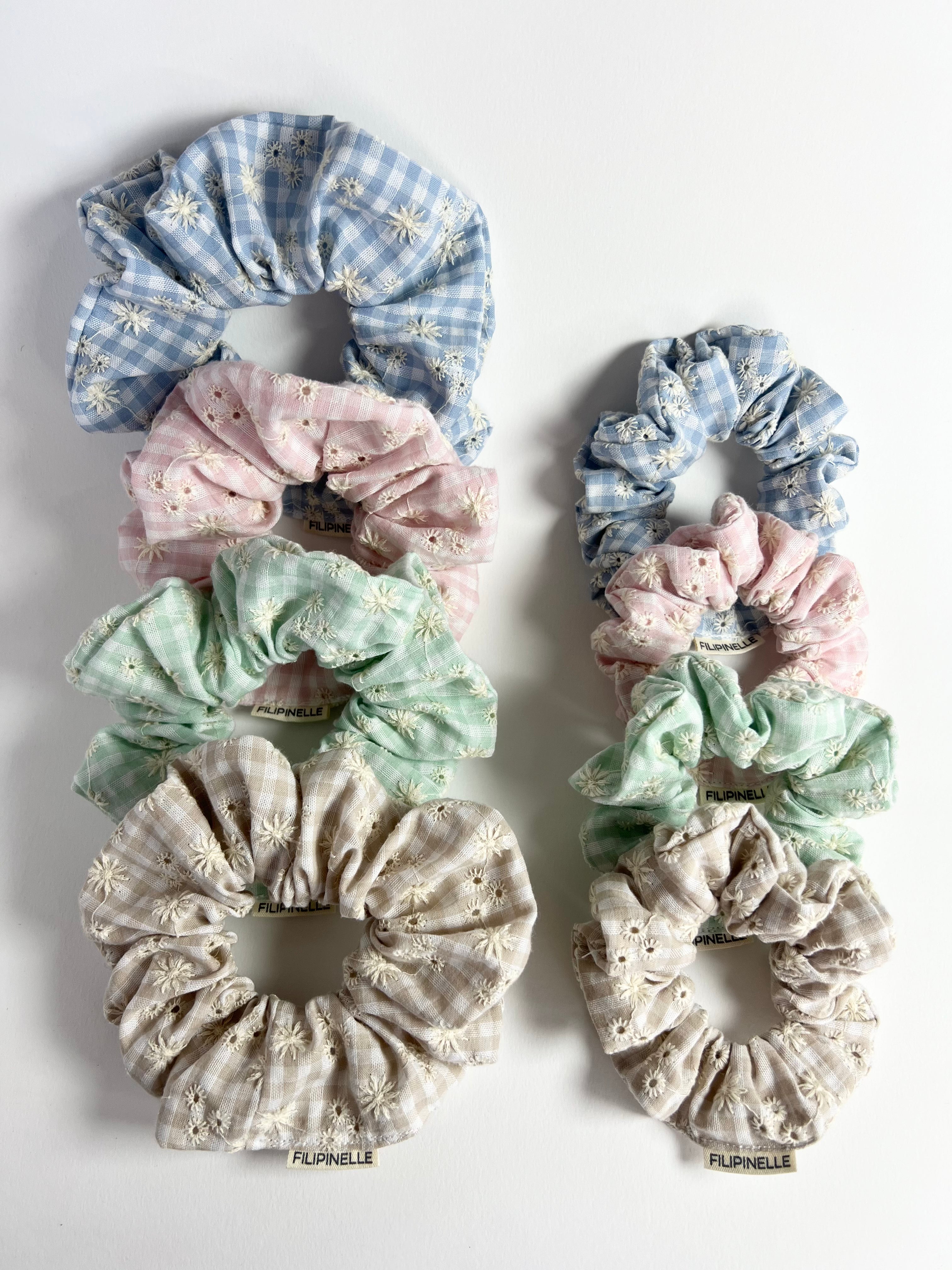 VICHY FLORAL Scrunchies - Mini